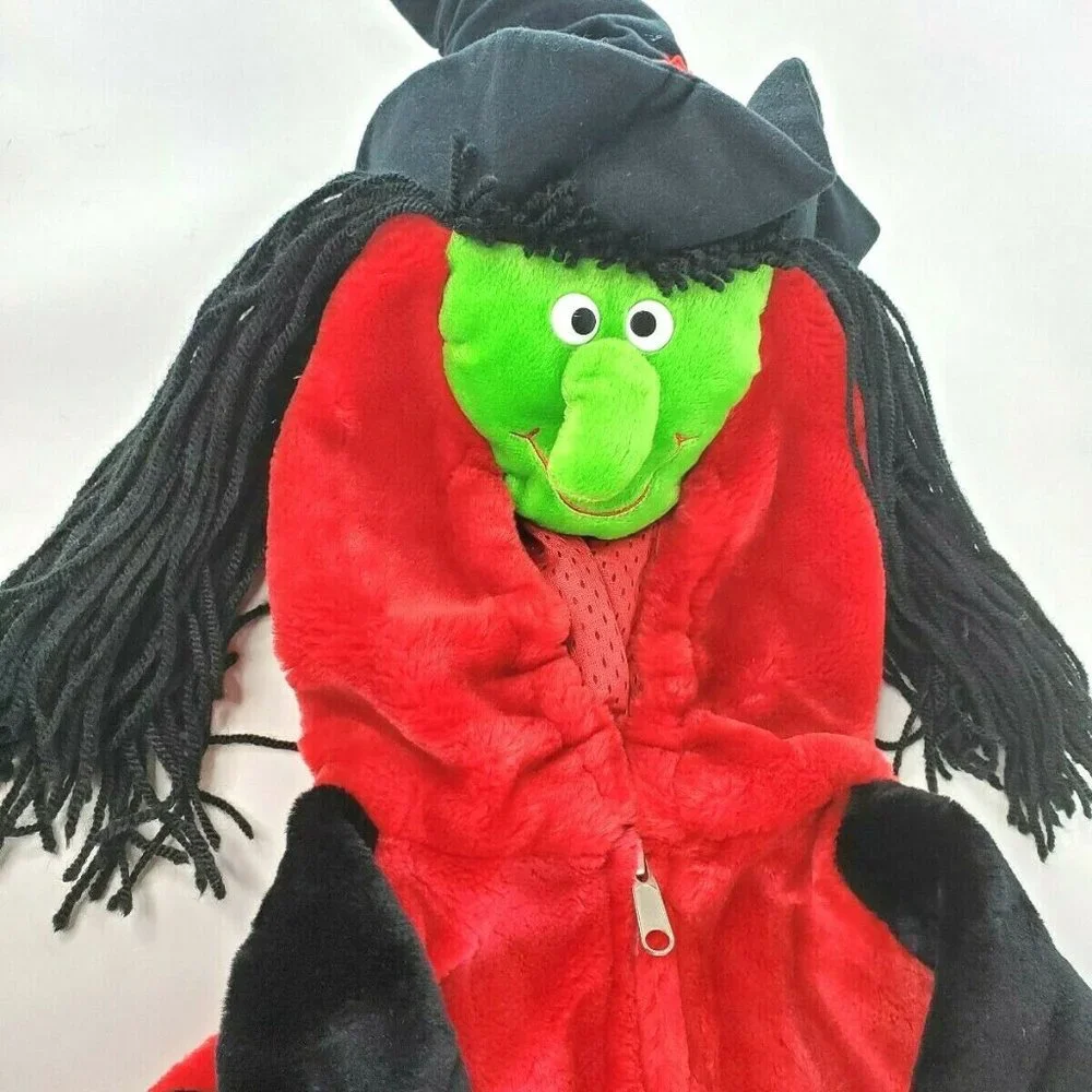 Toddler 3D Witch One Piece Plush Halloween Costume Size M (3-4) WARM & Cozy EUC